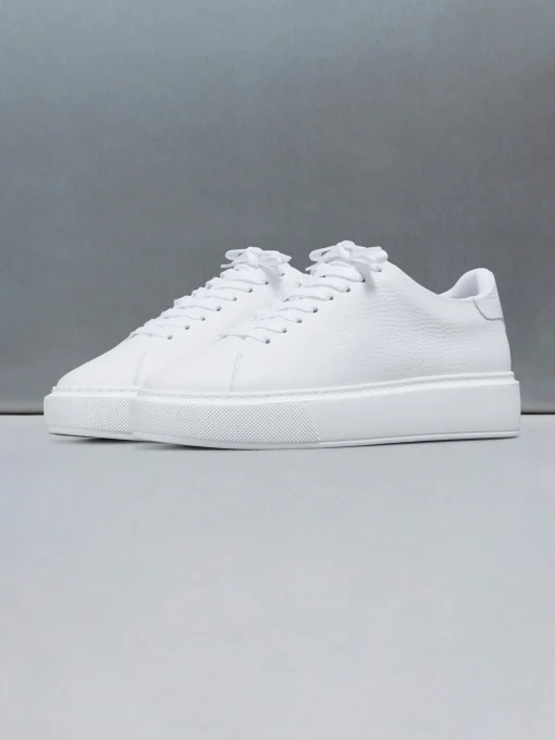 Basic Essential Leather Trainer - Triple White