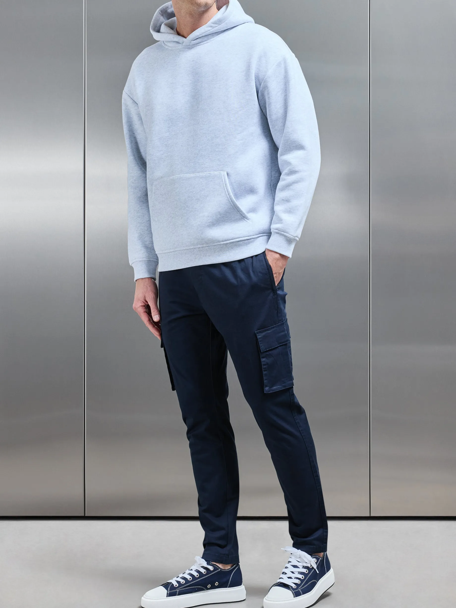 Cotton Cargo Pant - Navy