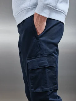Cotton Cargo Pant - Navy
