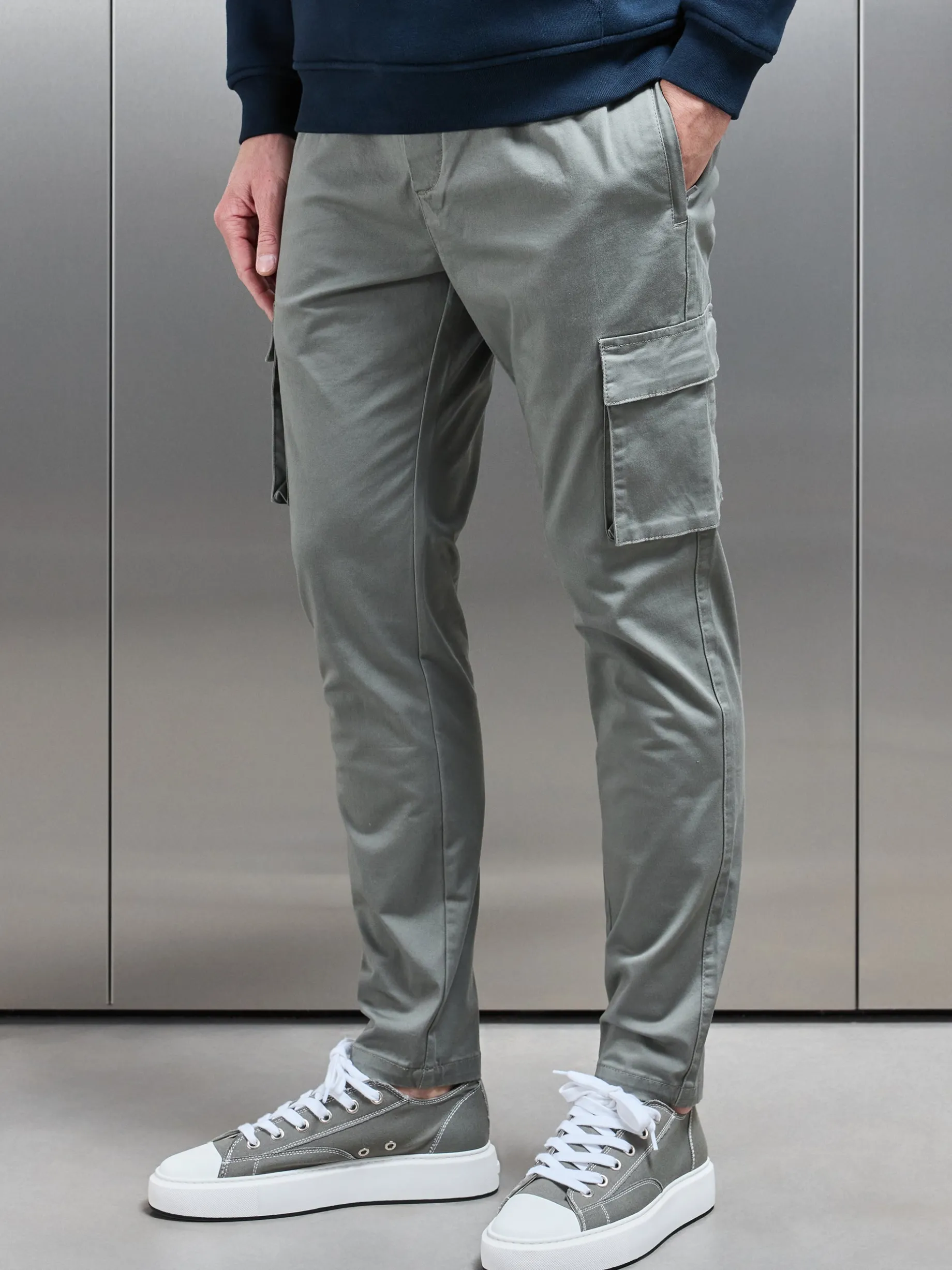 Cotton Cargo Pant - Olive