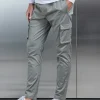 Cotton Drawstring Cargo Pant - Olive