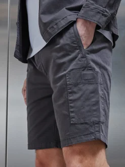 Garment Dye Cargo Short - Grey