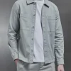 Garment Dye Overshirt - Stone