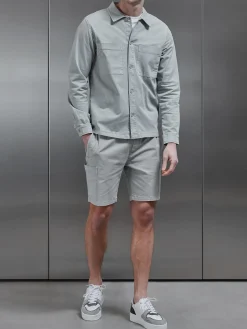 Garment Dye Overshirt - Stone