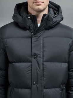 Goose Down Short Length Jacket - Black