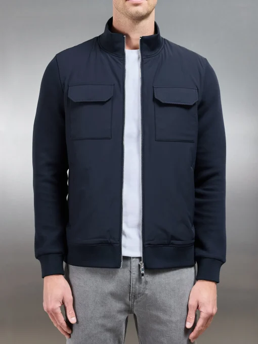 Hybrid Cargo Jacket - Navy