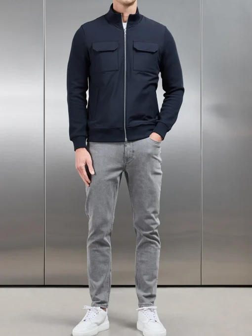 Hybrid Cargo Jacket - Navy