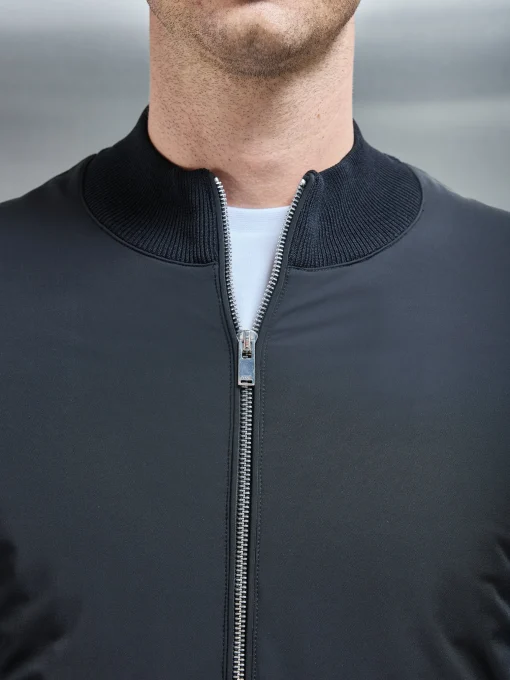 Hybrid Knitted Jacket - Black