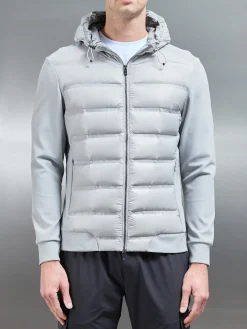 Hybrid Puffer Jacket - Mid Grey