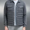 Hybrid Quilted Overshirt - Grey