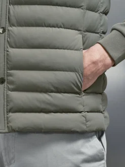 Hybrid Quilted Overshirt - Green