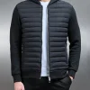 Hybrid Quilted Windbreaker - Black