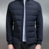 Hybrid Technical Puffer Jacket - Navy