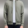 Interlock Jersey Hybrid Windbreaker - Sage