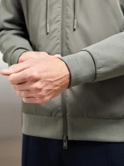 Interlock Jersey Hybrid Windbreaker - Sage