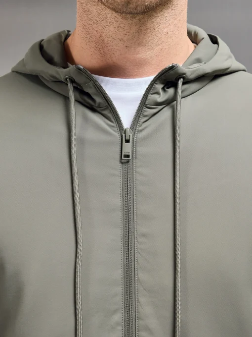 Interlock Jersey Hybrid Windbreaker - Sage