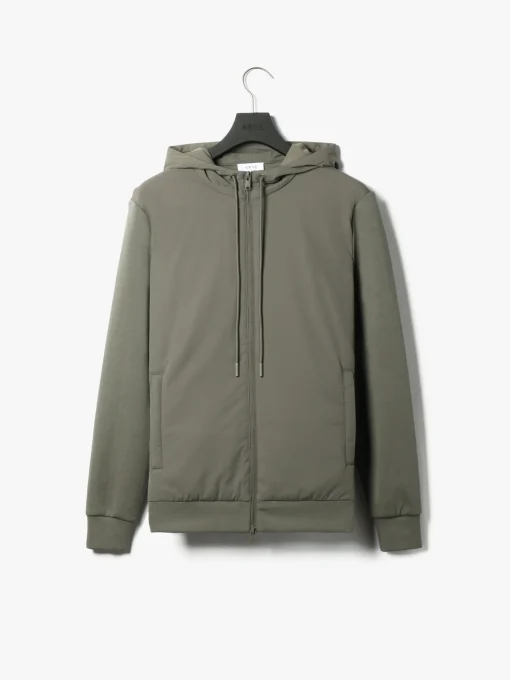 Interlock Jersey Hybrid Windbreaker - Sage