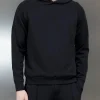 Interlock Neoprene Hoodie - Black
