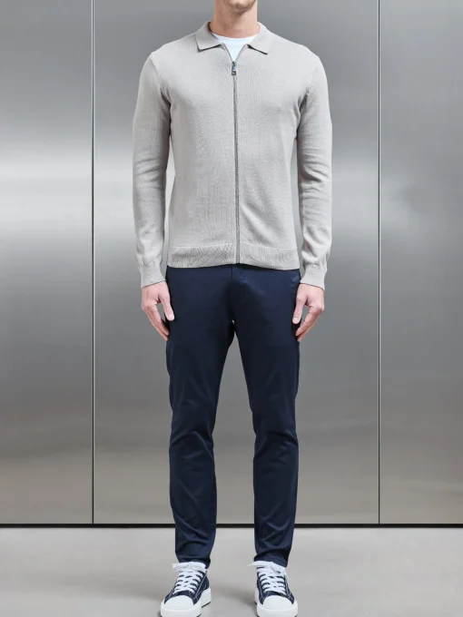 Knitted Overshirt - Stone