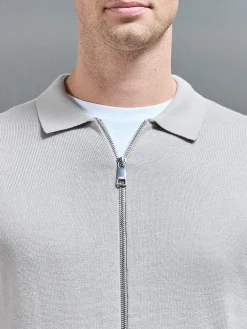 Knitted Overshirt - Stone