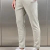 Knitted Tailored Chino Trouser - Stone