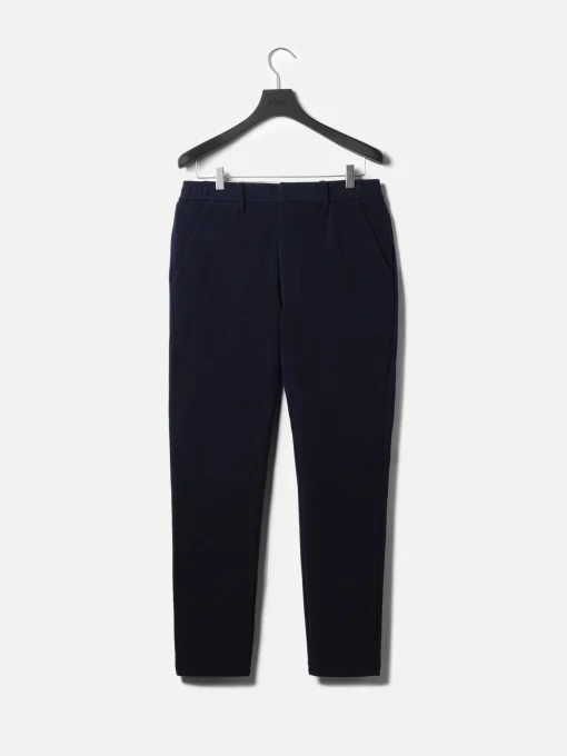 Knitted Tailored Chino Trouser - Navy