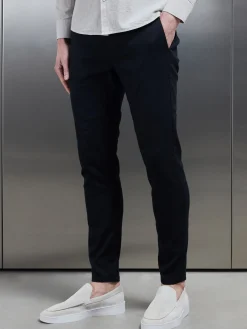 Linen Tailored Trouser - Black