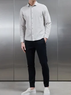 Linen Tailored Trouser - Black
