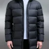 Mid Length Down Jacket - Midnight Black