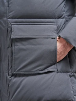 Mid Length Parka - Grey