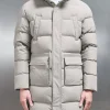 Mid Length Parka - Taupe