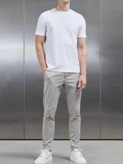 Mid Weight Interlock Essential T-Shirt - White