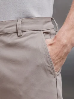 Mid Weight Tailored Chino Trouser - Taupe