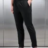 Pleated Drawstring Tailored Trouser - Black