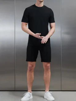 Pleated T-Shirt - Black