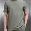 Pleated T-Shirt - Sage