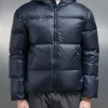 Quilted Down Jacket - Navy