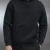 Relaxed Fit Hoodie - Black