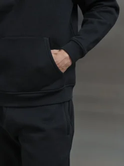 Relaxed Fit Hoodie - Black