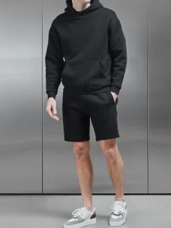 Relaxed Fit Hoodie - Black