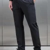 Relaxed Fit Nylon Trackpant - Black