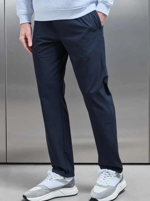 Relaxed Fit Nylon Trackpant - Navy