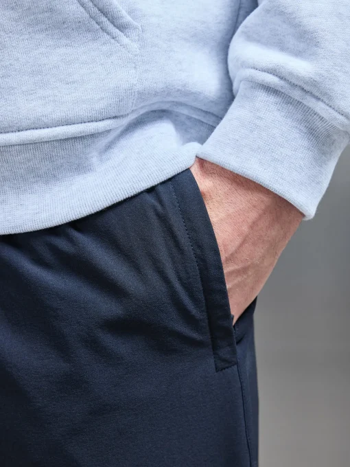 Relaxed Fit Nylon Trackpant - Navy