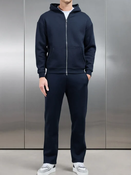 Relaxed Fit Straight Leg Jogger - Navy