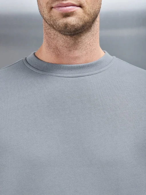 Relaxed Fit Sweatshirt - Coast Blue