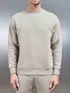 Relaxed Fit Sweatshirt - Stone