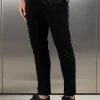 Side Adjuster Tailored Chino Trouser - Black