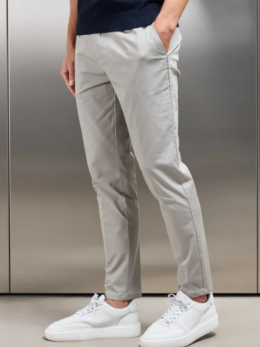 Side Adjuster Tailored Chino Trouser - Stone
