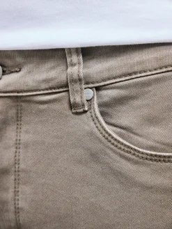 Slim Fit Denim Jeans - Olive