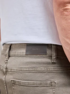 Slim Fit Denim Jeans - Olive